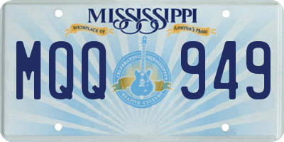 MS license plate MQQ949