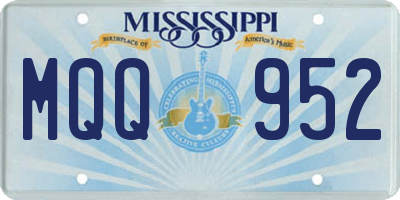 MS license plate MQQ952