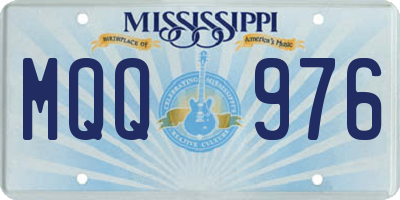 MS license plate MQQ976
