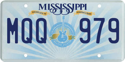 MS license plate MQQ979
