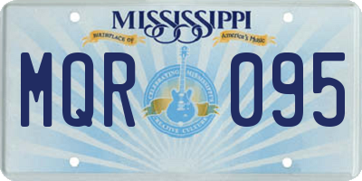 MS license plate MQR095