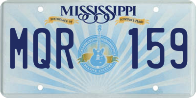 MS license plate MQR159
