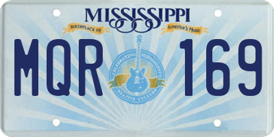 MS license plate MQR169