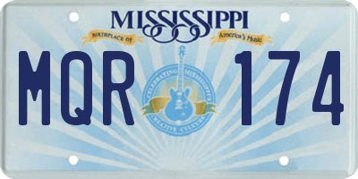 MS license plate MQR174
