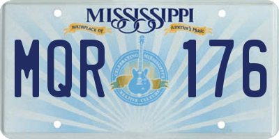 MS license plate MQR176