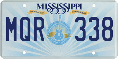 MS license plate MQR338