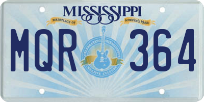 MS license plate MQR364