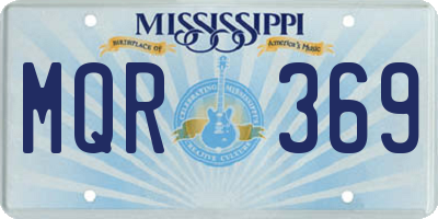 MS license plate MQR369