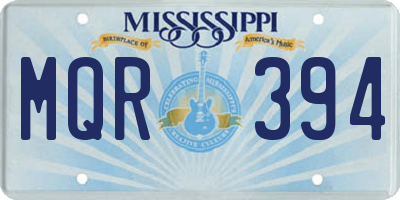 MS license plate MQR394