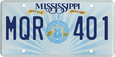 MS license plate MQR401