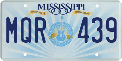 MS license plate MQR439