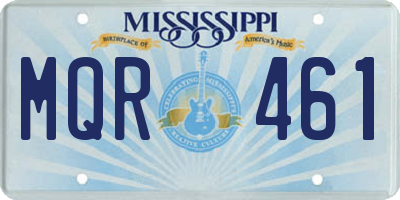 MS license plate MQR461