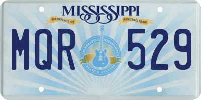 MS license plate MQR529