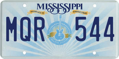 MS license plate MQR544
