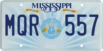 MS license plate MQR557