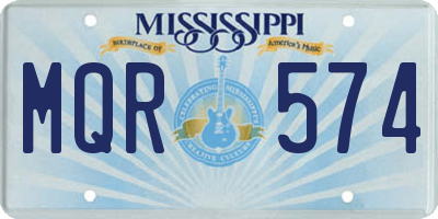 MS license plate MQR574