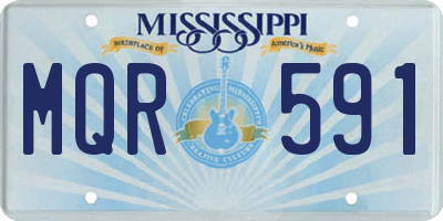 MS license plate MQR591