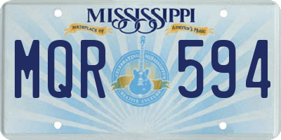 MS license plate MQR594