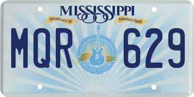 MS license plate MQR629