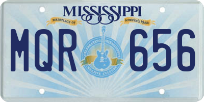 MS license plate MQR656