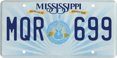 MS license plate MQR699