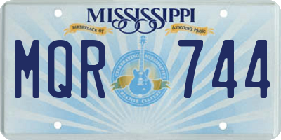 MS license plate MQR744