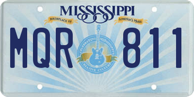 MS license plate MQR811
