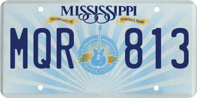 MS license plate MQR813
