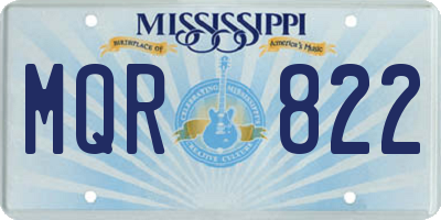 MS license plate MQR822