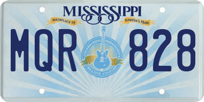 MS license plate MQR828