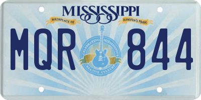 MS license plate MQR844