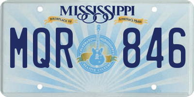 MS license plate MQR846