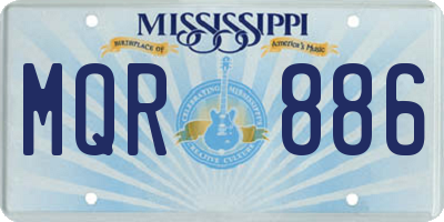 MS license plate MQR886