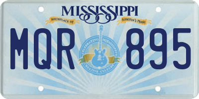 MS license plate MQR895