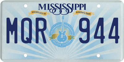MS license plate MQR944