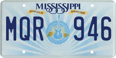 MS license plate MQR946