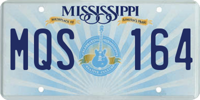 MS license plate MQS164