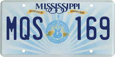 MS license plate MQS169