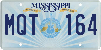 MS license plate MQT164