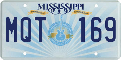MS license plate MQT169