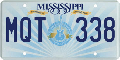 MS license plate MQT338