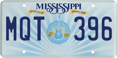 MS license plate MQT396
