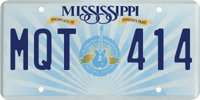 MS license plate MQT414