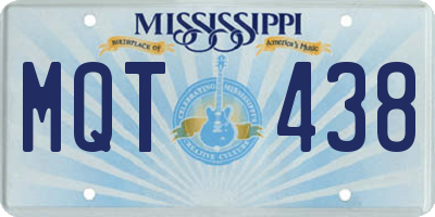 MS license plate MQT438