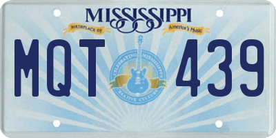 MS license plate MQT439