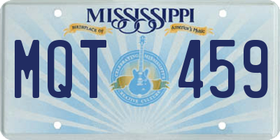 MS license plate MQT459