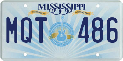 MS license plate MQT486