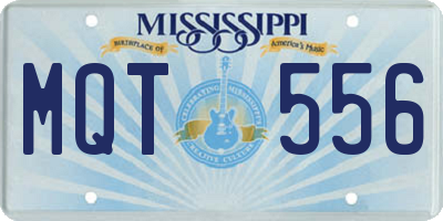 MS license plate MQT556