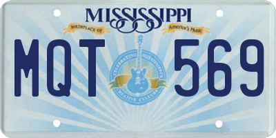 MS license plate MQT569