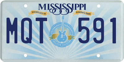 MS license plate MQT591